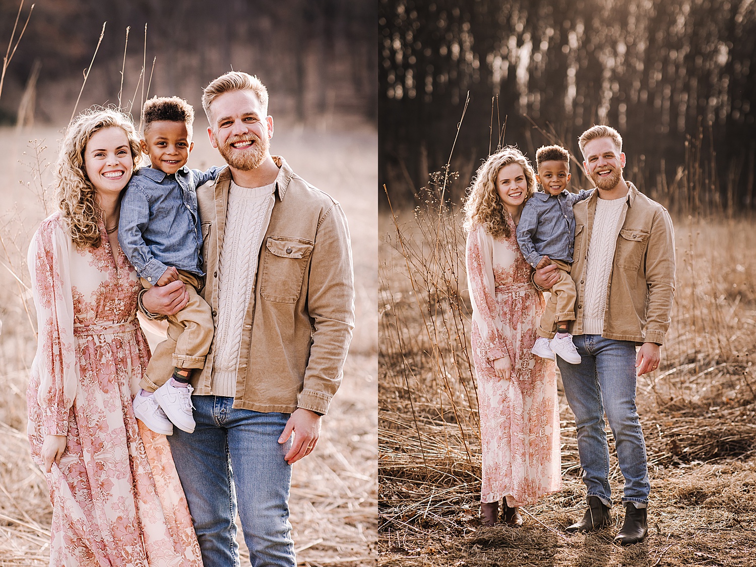 Ann Arbor family session with 3 person family