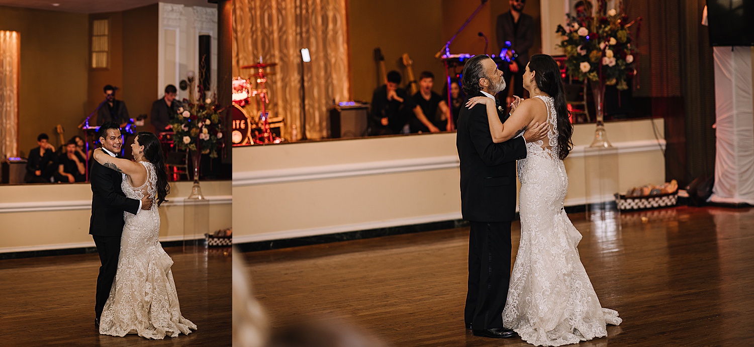 first dance with groom and father of the bride 